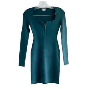 Abercrombie & Fitch Teal Long Sleeve Dress